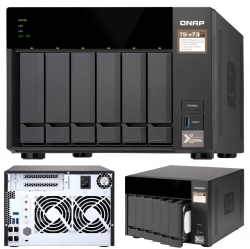 Qnap Ts-673-4g 6-bay Nas Amd Rx-421nd Quad-core ~3.4ghz 4gb Ddr4 512mb Dom 2xm.2 2xpcie 4xusb3.0