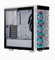 Corsair Icue 465X Rgb White (Ll120 Rgb Fan) Mid-Tower Atx Smart Case V2 Cc-9011189-Ww