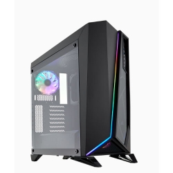 Corsair Carbide Spec-Omega Rgb Mid-Tower Tempered Glass Gaming Case Brilliant Rgb Led Front Fascia