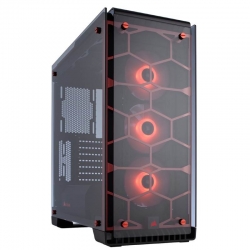 Corsair 570x Rgb Crystal Series. 3x 120mm Rgb Led Fan Atx Gaming Case Red Trim Cc-9011111-ww