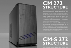 Casecom Cm-272 Matx W/ 550w Usb3+usb2 Hdaudio Cm-272
