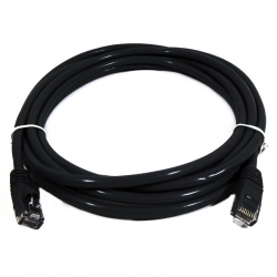 8ware Cat 6a Utp Ethernet Cable Snagless   - Black 0.25m Pl6a-0.25blk