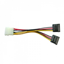 8ware Molex Power Splitter Cable 1 X Molex F To 2 X Sata Iii 15pin - 15cm Rc-5082