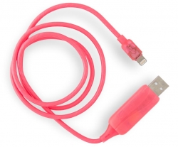 8Ware Visible Flowing Usb Lightning Charging Cable - Pink Ck-Vs801L-Pn