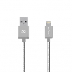 Mbeat "toughlink" Silver 1.2m Metal Braided Mfi Lightning Cable Mb-ica-slv