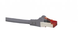 Hypertec Cat6A Shielded Cable 1M Grey Color 10Gbe Rj45 Ethernet Network Lan S/ Ftp Lszh Cord 26Awg