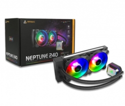 Antec Neptune 240 Argb Advanced Liquid Cpu Cooler Pwm Led Fan Ptfe Tubing Lga 115X 2011-V3 2066 Am4 Am3+ Fmx 3 Yrs Warranty Neptune-240Argb