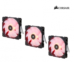 Corsair Air Flow 120Mm Fan Low Noise Edition/ Red Led 3 Pin - Hydraulic Bearing 1.43Mm H2O.
