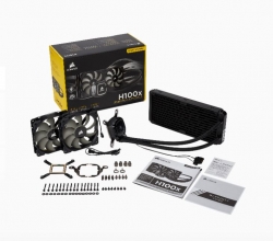 Corsair H100X - 240Mm Radiator Dual 120Mm Pwm Fans Liquid Cpu Cooler. 5 Years Warranty Cw-9060040-Ww