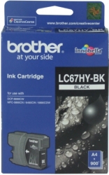 Brother Lc-67bkink Cartridge Hi Yield Mfc-6490c Lc-67hybk