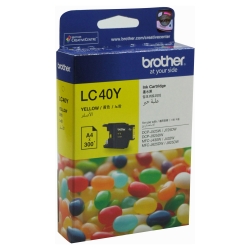 Brother Lc-40 Yellow Ink Cart 300 Pages Lc-40y