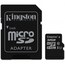 Kingston 16Gb Microsd Sdhc Sdxc Class10 Uhs-I Memory Card 100Mb/ S Read 10Mb/ S Write With Standard Sd Adaptor ~Fmk-Sdcs-16 Sdcs/ 16G Sdcs2/16Gb