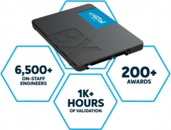 Crucial Bx500 480gb 2.5" Sata Ssd - 3d Nand 540/ 500mb/ S 7mm Acronis True Image Ct480bx500ssd1