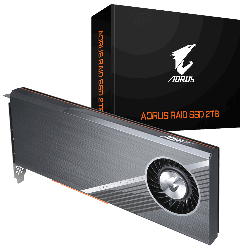 Gigabyte Aorus Raid Pcie X4 Nvme Ssd 2Tb (4X 512Gb) - 6300/ 6000Mb/ S 610K/ 530K Iops 3D Tlc Phison E12 700Tbw 2048Mb 1.8 Mil Mtbf 5Yrs Gp-Asacne2200Tttda