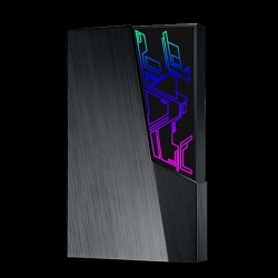 ASUS 1TB FX External Hard Drive - 2.5-inch External Hard Drive, Aura Sync RGB, USB 3.1 Gen1, 256-bit AES Encryption, Automatic Backup EHD-A1T/1TB/BLK