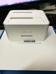 KIMAX Dual 2.5"/ 3.5" HDD USB 3.0 SATA Clone Dock - Silver HXKI-BS-HD07U3
