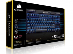 Corsair Gaming K63 Wireless Backlit Blue Led Cherry Mx Red Mechanical Gaming Keyboard - Nda Jan