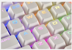 Corsair Gaming Pbt Double-shot Keycaps Full 104/ 105-keyset - White Ch-9000234-ww