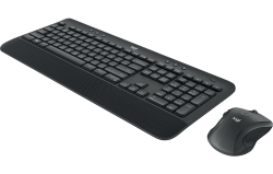 Logitech Mk545 Wireless Desktop Keyboard Mouse Combo 3 Yrs Battery Life Comfortable Palm Rest & Adjustable