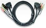 Aten Dvi Kvm Cable With Audio Dvi Usb And Audio 2l-7d02u