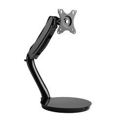 Brateck Singel Monitor Freestanding Interactive Counterbalance Steel Monitor Arms For Most 13"-27" Flat & Curved Monitors Up To 6Kg/ Screen. Ldt09-T012N