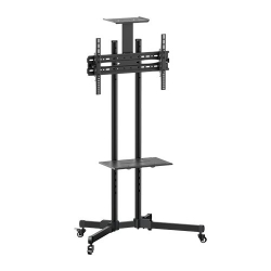 Brateck Portable Tv Cart With Top And Centre Shelf For 37"-70" Lcd Screen T1028B