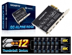 Gigabyte Alpine Ridge Dual Thunderbolt 3 Card For H270 Z270 X 99 Series Mb 3 Ports Usb Type-c 40