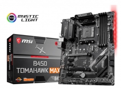 Msi B450 Tomahawk Max Am4 Ryzen Atx Motherboard 4Xddr4 5Xpcie 1Xm.2 Dvi Hdmi Raid Lan 6Xsataiii 1Xusb-C 6Xusb3.2 2Xusb3.1 B450 Tomahawk Max