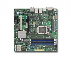 Supermicro X11Sae Matx E3-1200V5/ V6 Gen6/ 7 I7/ I5/ I3 4X Ddr4 Ecc M.2 Sata Raid 2X Gbe C236 Dvi-D