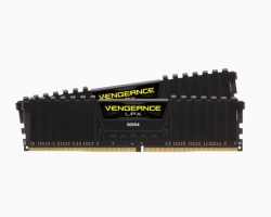 Corsair VENGEANCE® LPX 64GB (2 x 32GB) DDR4 DRAM 3000MHz C16 Memory Kit - Black Cmk64Gx4M2D3000C16