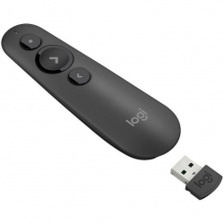 Logitech R500 Laser Presentation Remote With Dual Connectivity Bluetooth Or Usb 20m Range Red Laser