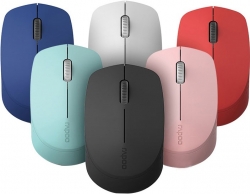 Rapoo M100 2.4ghz & Bluetooth 3/ 4 Quiet Click Wireless Mouse Pink - 1300dpi 3 Devices M100 Pink