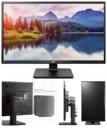 Lg 24bk550y-b 24' Ips Monitor 16:9 1920x 1080 5ms Vga Dvi Hdmi Dp Usb Speakers Pivot Height Adjust