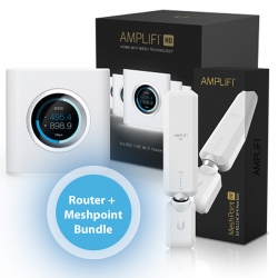 Ubiquiti Amplifi Amplifi Router & 1x Mesh Point Bundle Pack – Medium Size Home Or Office