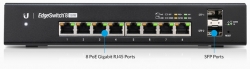 Ubiquiti Edgeswitch Managed Poe+ Giga Switch 8 Port 150w Es-8-150w