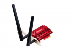 Asus Pce-ac56 Dual-band Ac1300 Pci-e Wireless Adapter Airadar Aluminum Heatsink 2x Detachable