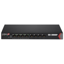 Edimax Long Range 8-Port Gigabit Web Managed Switch With 4 Poe+ Ports Gs-3008P
