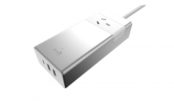 Aerocool Asa Aluminum Powerstrip 1 Outlet 1 Typec 5v/ 3.0a 2 Usb Charging Port 5v/ 2.4a