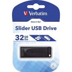 Verbatim Usb2.0 Store "n" Go Slider Usb Drive 32gb 98697