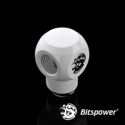 Bitspower G1/4 T-rotary Ig1/4x2 Extender True Hi-flow Design With Hi-quality Brass Material. With 360-degree Rotation. Nickel Finished In Delu… Bp-dwtr-c