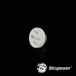 Bitspower 3mm Stop Fitting Design For Thread G1/4 With Muti-function Application. High Durability Nickel Finished In Deluxe White Color. Hidin… Bp-dwwp-c09v2