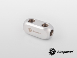 Bitspower Multi-s Block Silver Inner G1/4x6 True Hi-flow Design With Hi-quality Brass Material. Nickel Finished In Silver Shining Color. Unive… Bp-mtsmb