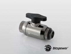 Bitspower The World First Deluxe Valve For Pc Water-cooling Application. Min. Id 10mm True Hi-flow Design. Excellent Control Of Water Flow. Co Bp-mvvrgig14-bsbk