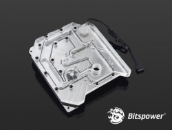 Bitspower Monoblock Arm10a Rgb-nickel Compatible With Asus Rog Maximus X Apex Asus Rog Maximus Ix