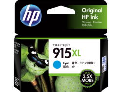 HP 915XL High Yield Cyan Original Ink Cartridge 3Ym19Aa