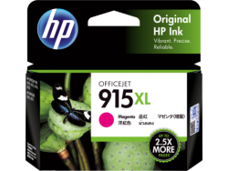 HP 915XL High Yield Magenta Original Ink Cartridge 3Ym20Aa