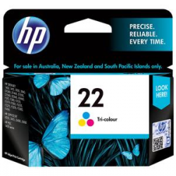 Hp Inkjet Printer Cartridges And Ink Supplies 22 Tri-Color Original Ink Cartridge C9352Aa