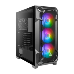 Antec Mid-Tower Case: DF600 FLUX 3x 120mm ARGB-LED Fans, 2x 120mm Fans, 2x USB 3.0, Tempered Glass Side Panel, Supports: ATX/mATX/mini-ITX (DF600 FLUX)