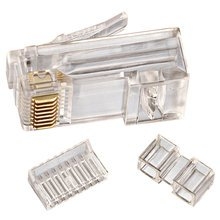 4cabling Cat 6 8 Position Solid Rj45 Modular Crimp Plug: 10 Pack 005.002.0033