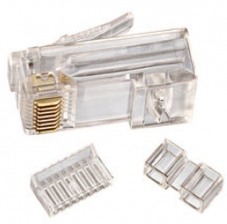 4cabling Cat 6 8 Position Rj45 Stranded Modular Crimp Plug 100 Pack 005.002.0126
